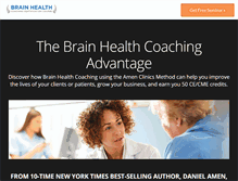 Tablet Screenshot of brainhealthcoaching.com